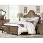 Chrysanthe Eastern King Bed - Oak